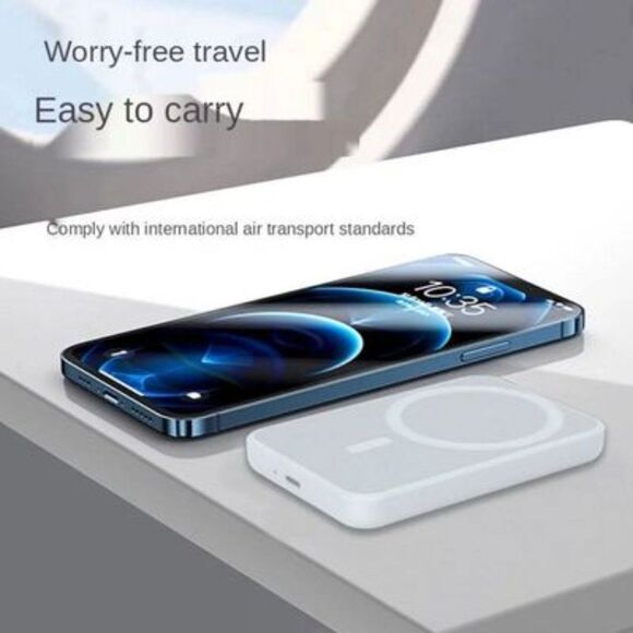 MagSafe Magnetic Wireless Portable 10000mAh Wireless Charger Power Bank - Picture 4 of 6